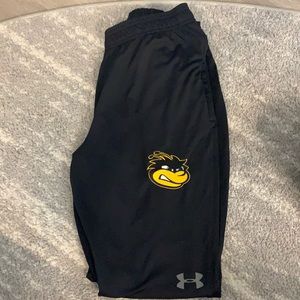 Black fitted joggers/track pants size medium